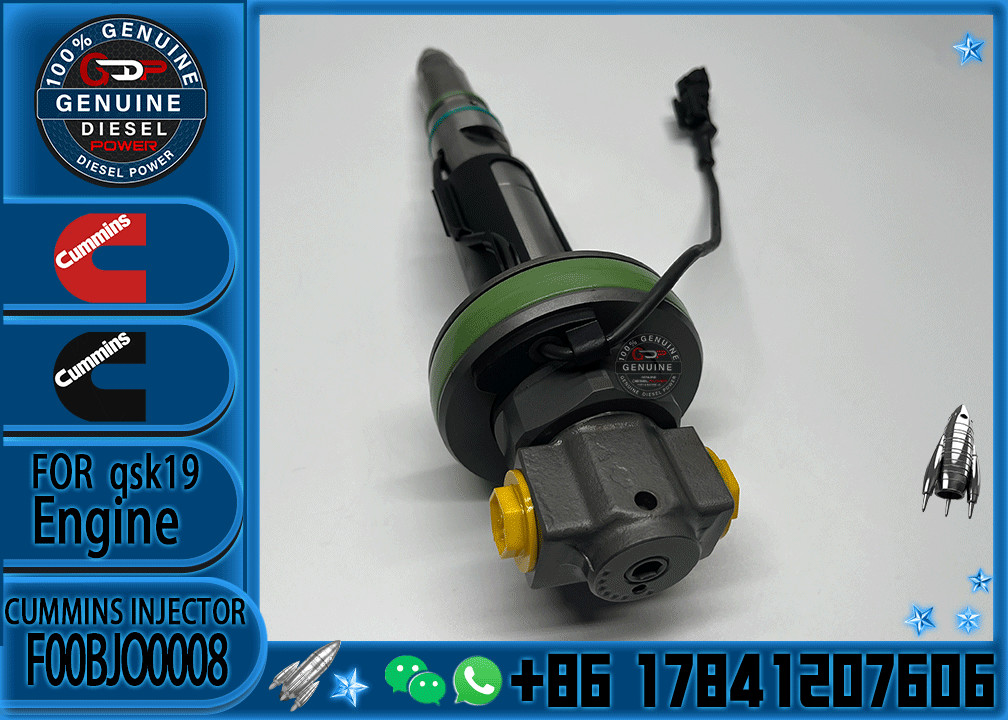 Reliable Fuel Injector Assembly F00BJ00009 For Cummins Engine QSK19 Series Matching Diesel 2881088