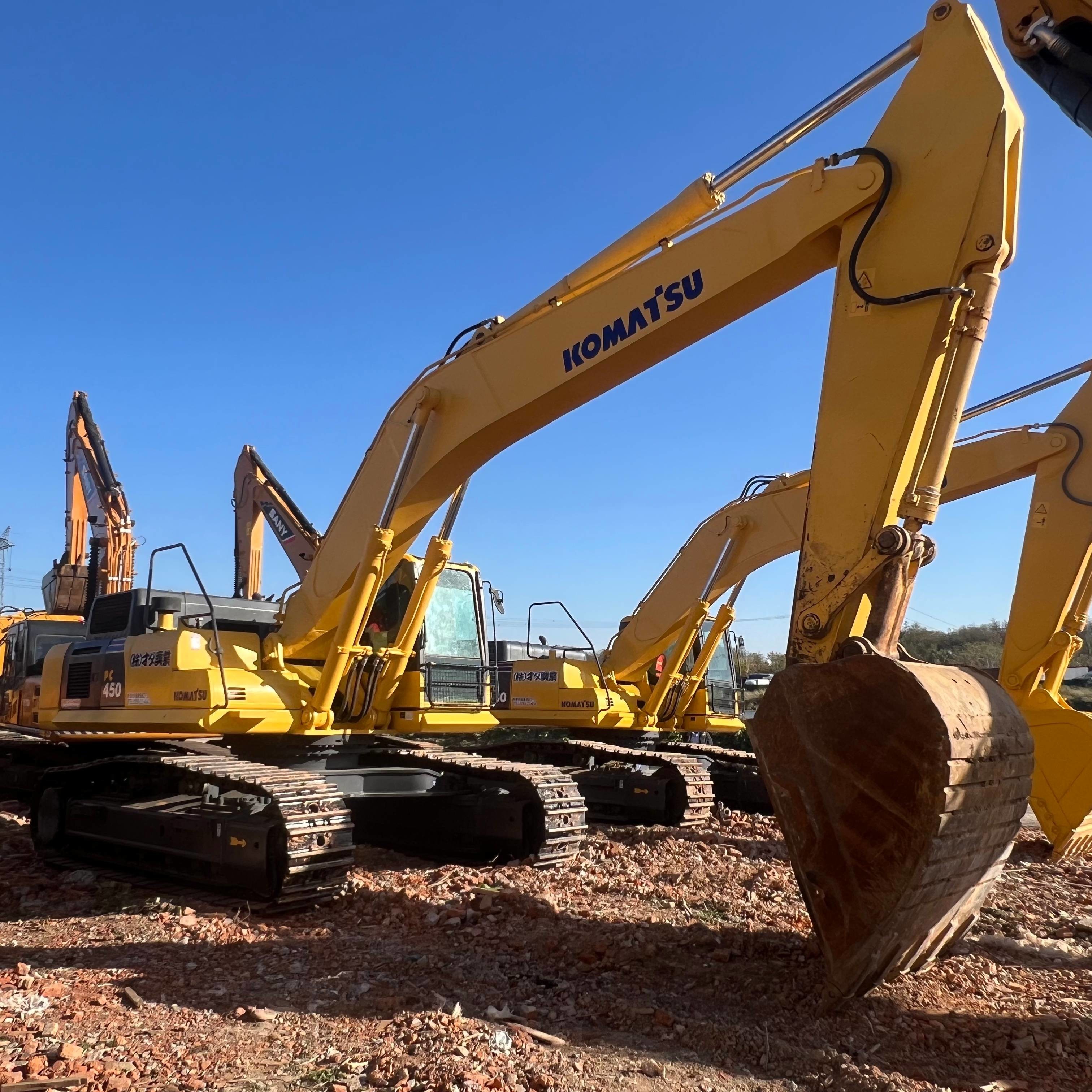 45Ton Secondhand Heavy Equipment Japan Used Tracked Excavators Komatsu PC450-8