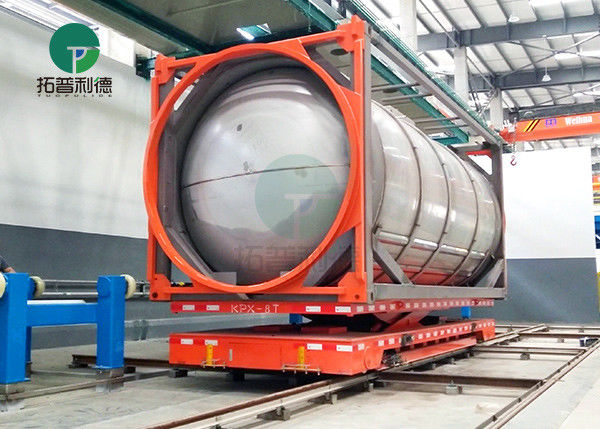 hydraulic synchronous lifting cylinder material handling engine driven coil transfer trolley running on rail