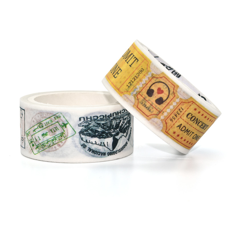 Tearable Acrylic Adhesive Waterproof Kawaii Washi Tape