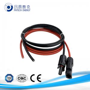 China 1 Core XLPO Solar Voltage Cable Black / Red Color 1500V Voltage Rating on sale