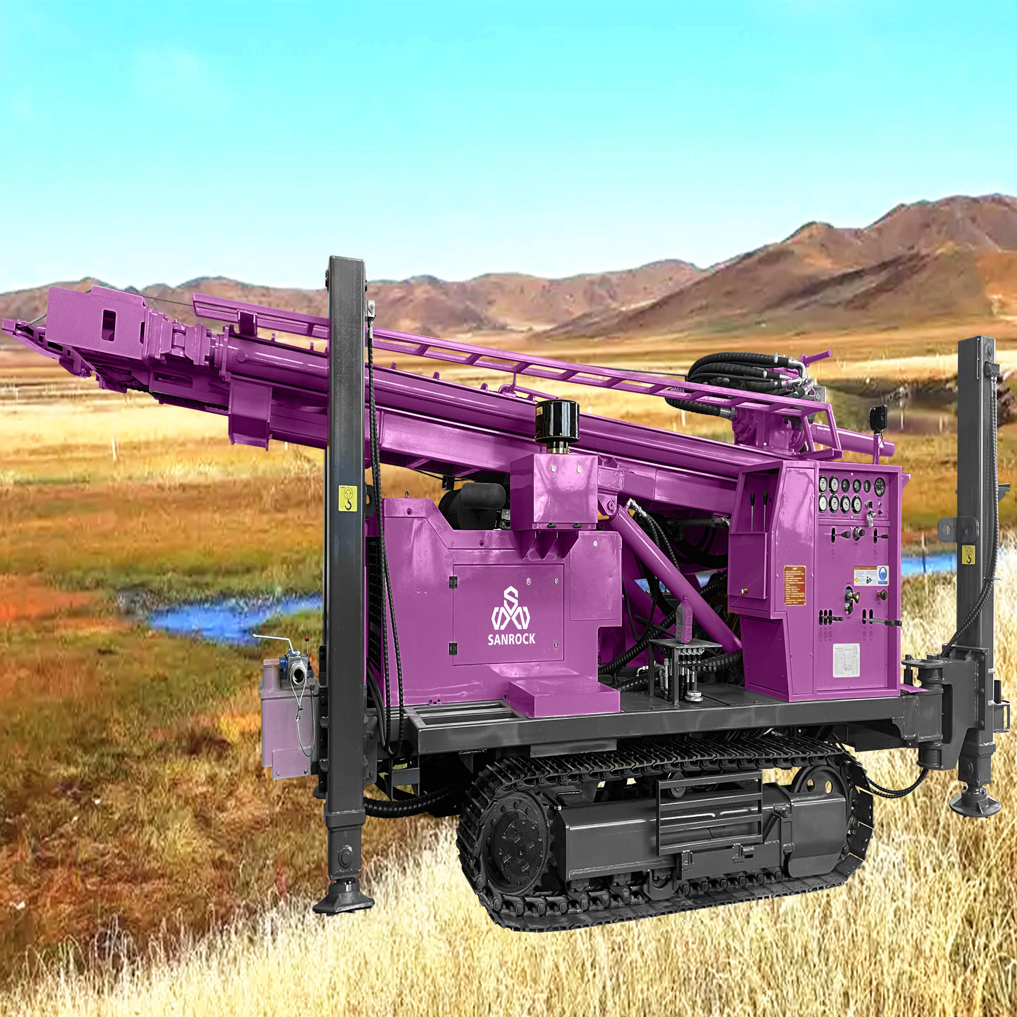 Hydraulic Well Drilling Rig Rotary Borehole Deep Well Drilling Machine Portable Water Well Drilling Rigs
