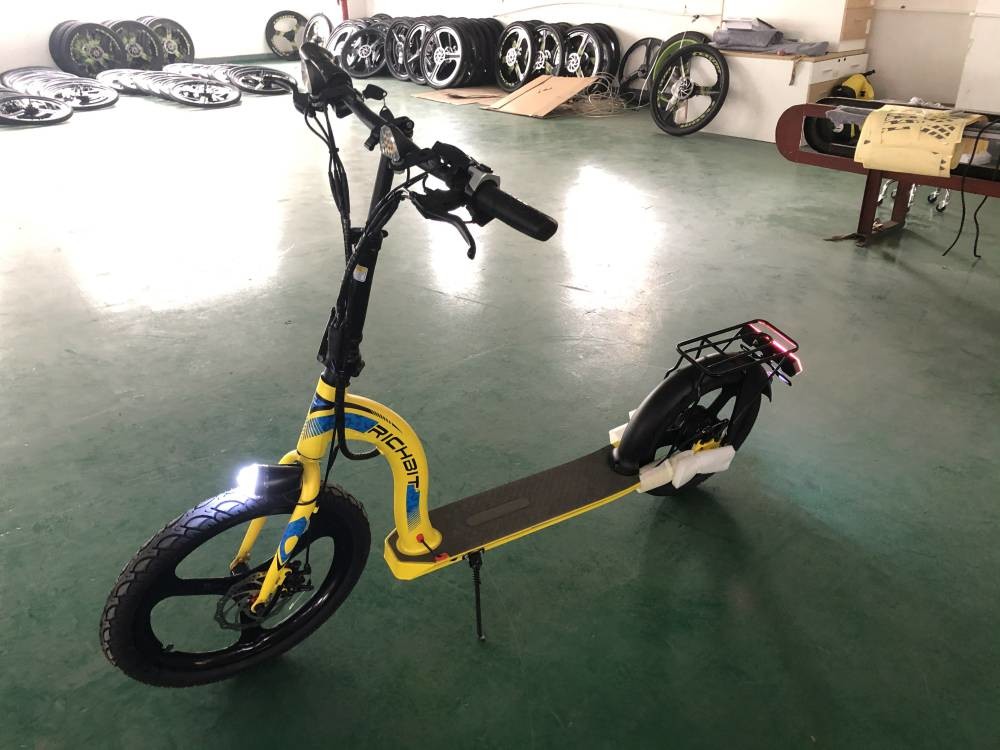 Rich Bit H100 Big Wheel E Scooter 350w Electric Scooter Bicycle Front 16" 20" Rear 36v