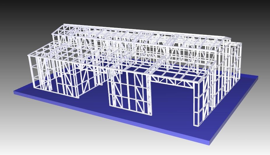 New Light Steel Frame Metal Structure Metal Car Sheds/Garden Shed Custom House With New Design