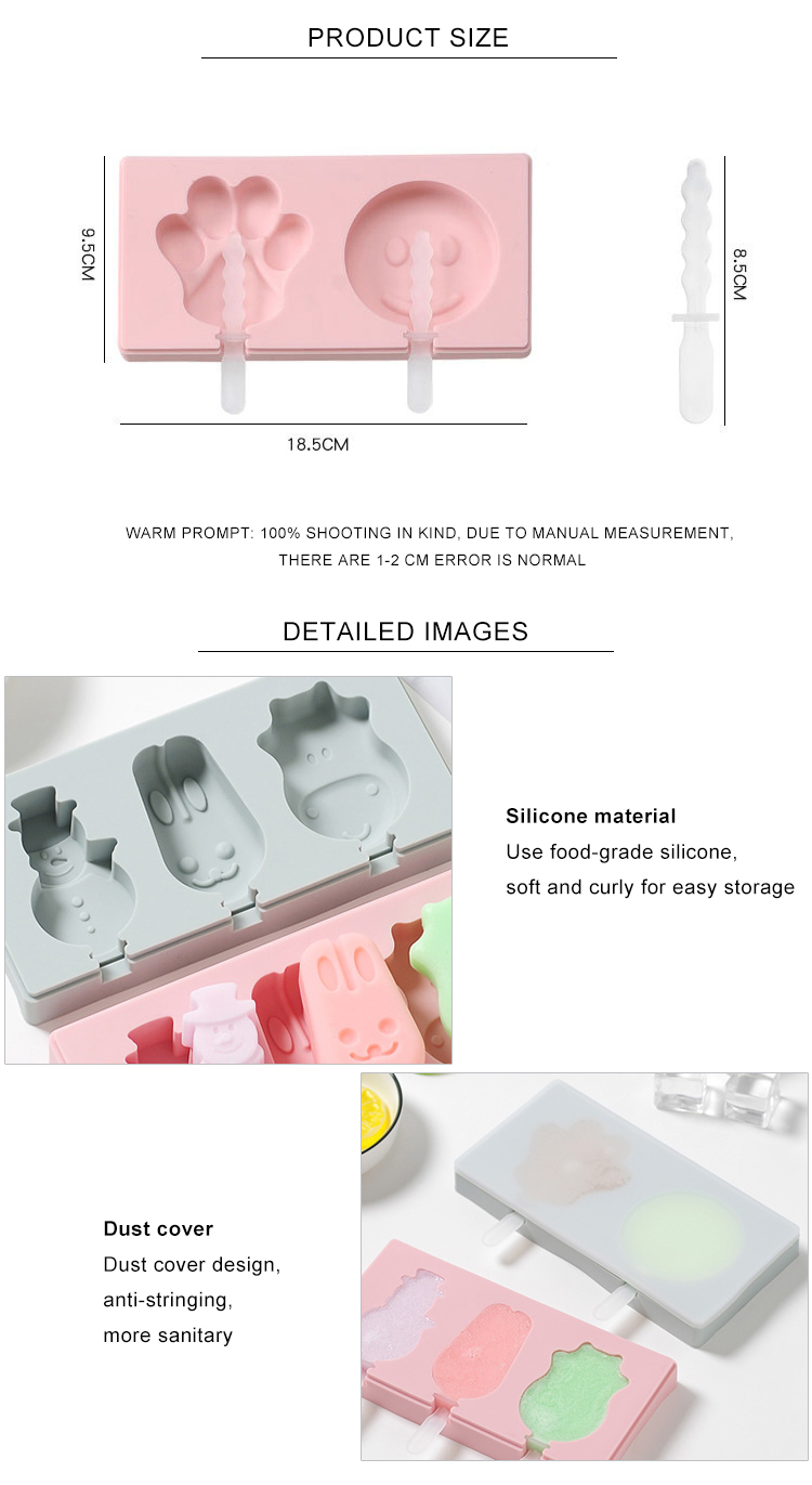 OEM ODM Supported Pink Blue 3D Silicone Soap Molds