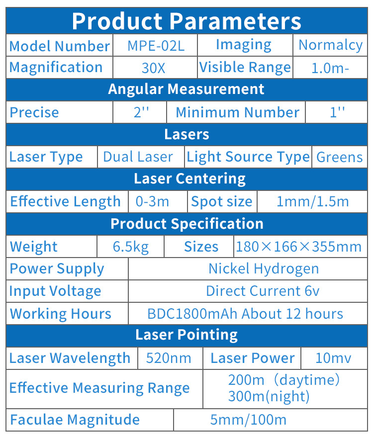 MPE-02L Green Light Up And Down Double Robotic Total Station Earth Electronic Longitude And Latitude High Precision Engineering Measurement