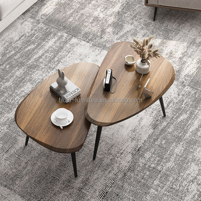 Nordic Modern Wooden Coffee Table for Small Living Room Furniture Functional and Durable