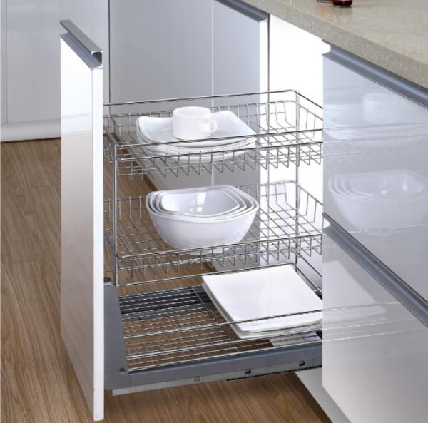 Buy Long Life Modern Kitchen Accessories Under Cabinet Drawer Line Sliding Shelves Basket at wholesale prices