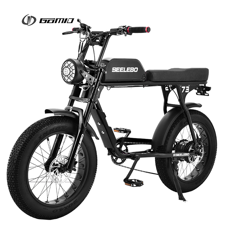 Digital Ebike Hub Motors Bicycle Electric Fat Tire Bike 7speed MTB E-bike Retro Electric Cycle 48V 500W 4.0 Inch Tire E Bike