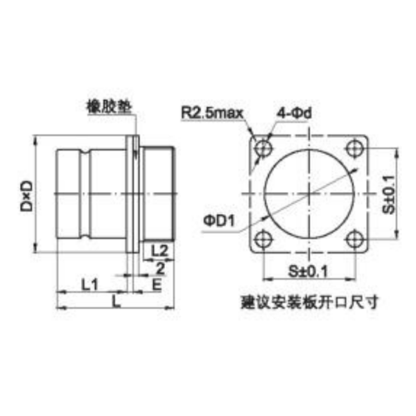 Y27A Series Push-Pull Circular Electrical Connectors Y27A-2661ZJ4B1M 61Pin Socket Connector