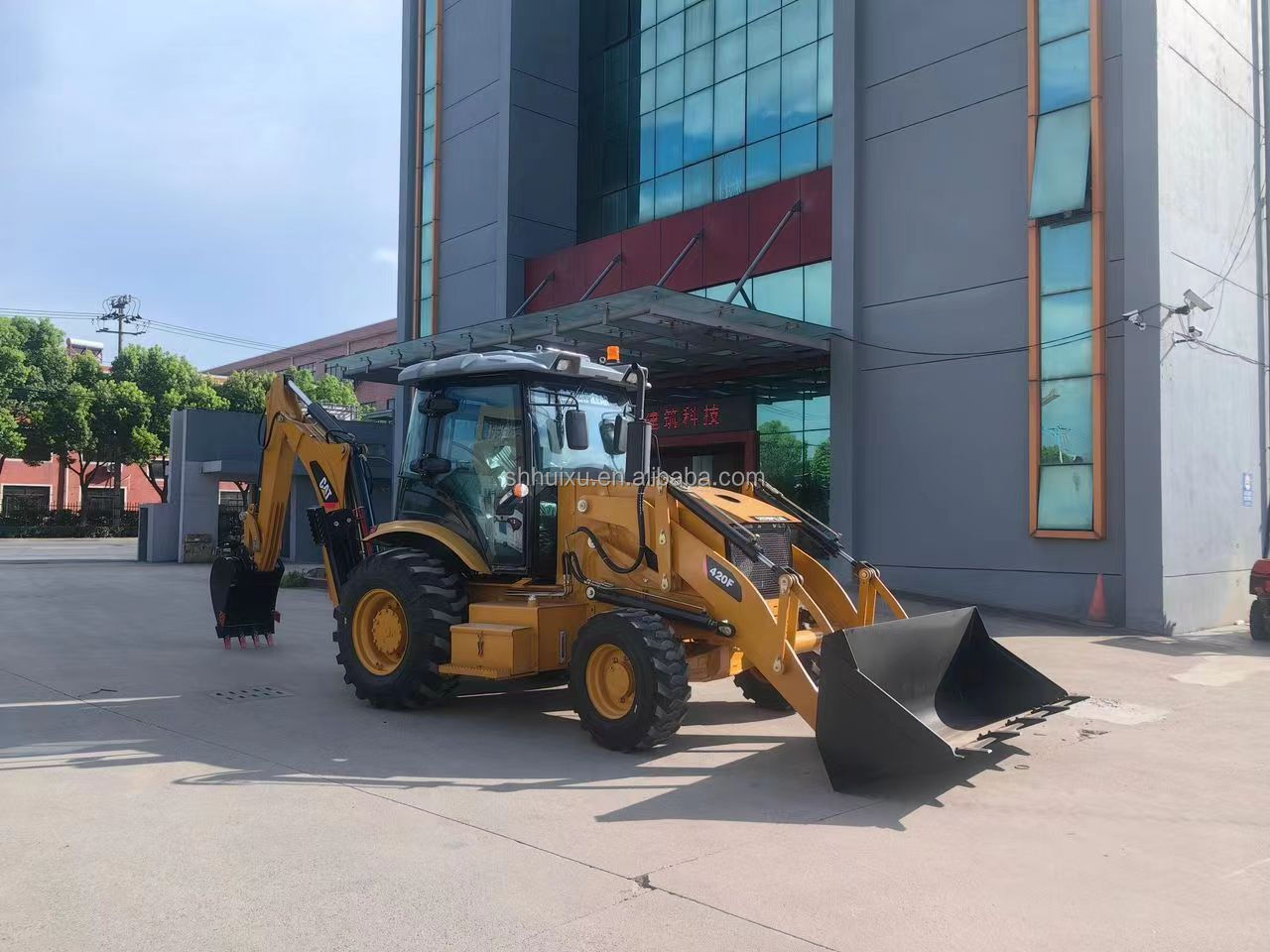 used construction machinery cat 420f/ original paint cheap price cat 420f for sale