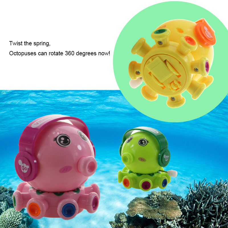 PVC Wind Up Easter Puzzle Toys for Kids Cute Animals Toy Octopuses Walking Jumping Clockwork Bulk Birthday Gift Party Favors