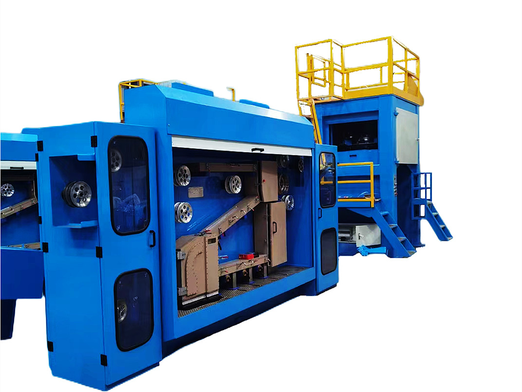 Large Copper Wire Drawing Machine Annealing For Electrical Cable Production Line