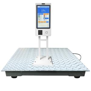 Quality 21.5' Smart Ground Scale Platform with IoT LCD Display Touch Screen Thermal Printing and OEM ODM High Resolution 1920*1080 for sale