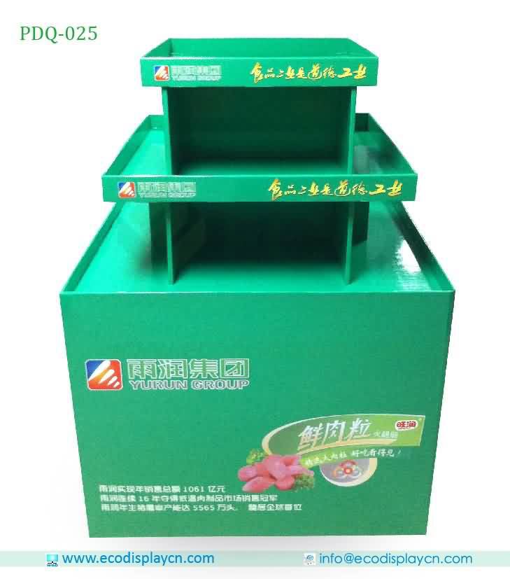 Point Of Purchase Folding Corrugated Cardboard Pallet Display For Supermarket