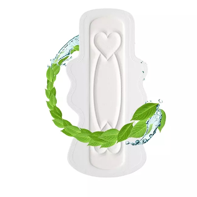 50ml-200ml Absorbency Women Menstrual Pads Organic Cotton Biodegradable Sanitary Napkins