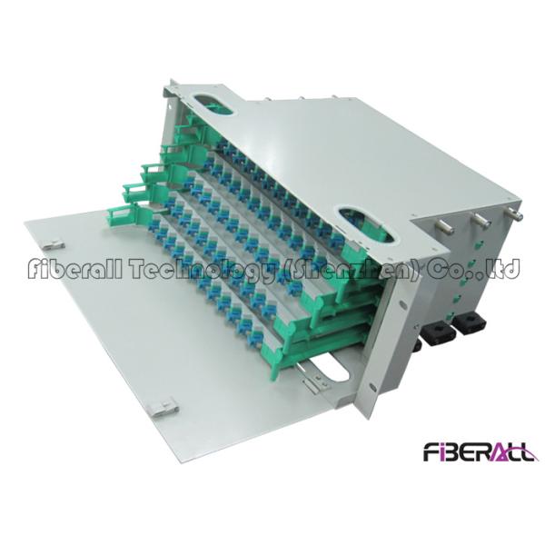 ODF Fiber Optic Distribution Unit , 72 Port Fiber Patch Panel With ABS Module