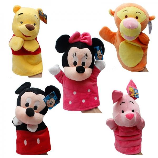 Buy Winnie Pooh Tigger Stitch Eyore Plush Finger Puppets Yellow Pink Blue at wholesale prices
