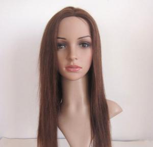 Quality 12'' - 36'' Silky Indian Real Lace Front Vrgin Hair Wigs No Chemical No Fiber for sale