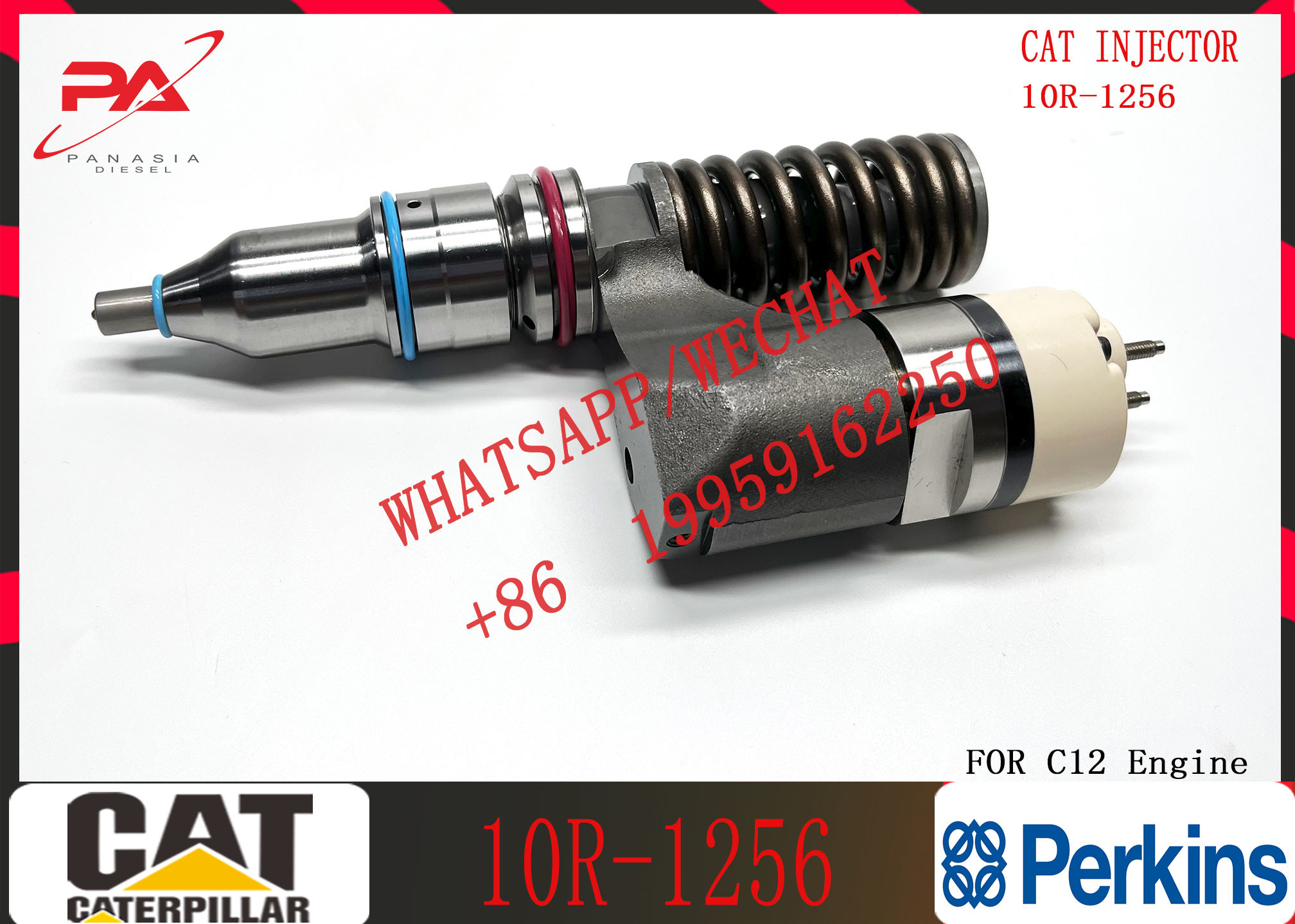 fuel injector 10R-1256 for CAT engine C10 C12 212-3462 10R-0961 212-3469 203-3464 317-5279 10R-1814