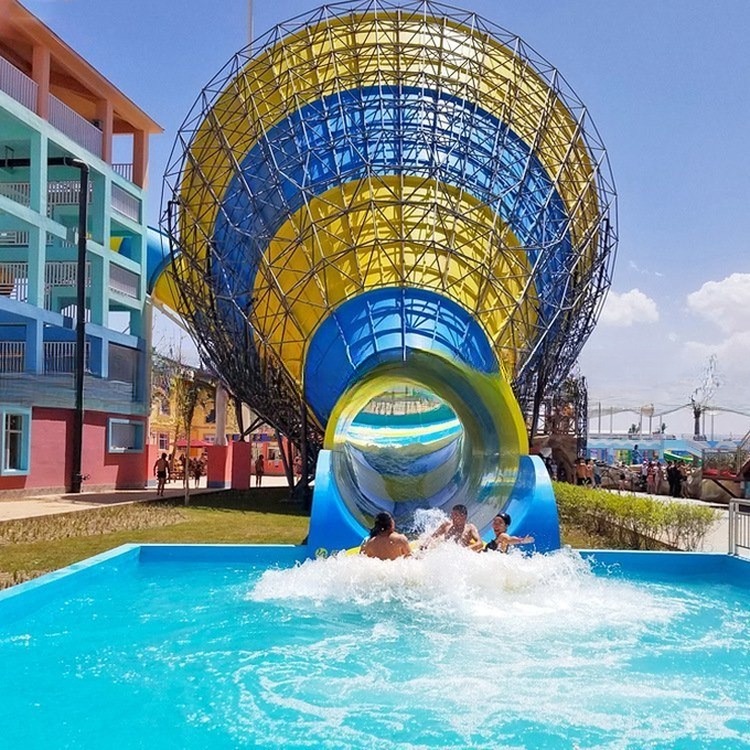 Big Water Amusement Park Fiberglass Speaker Water Slide for Adult