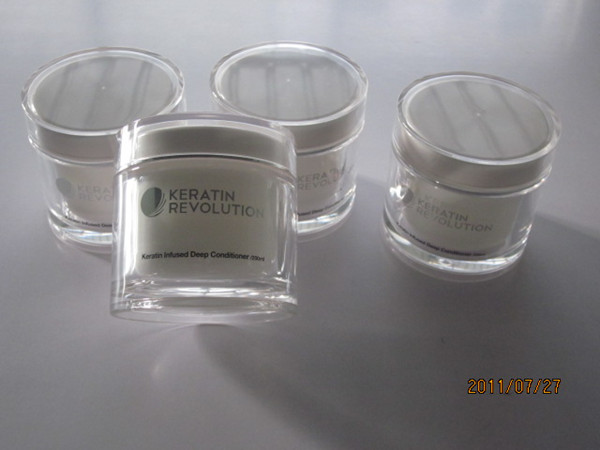 Buy 200gram  high quality empty plastic cosmetic  body and facial massage cream  jar at wholesale prices