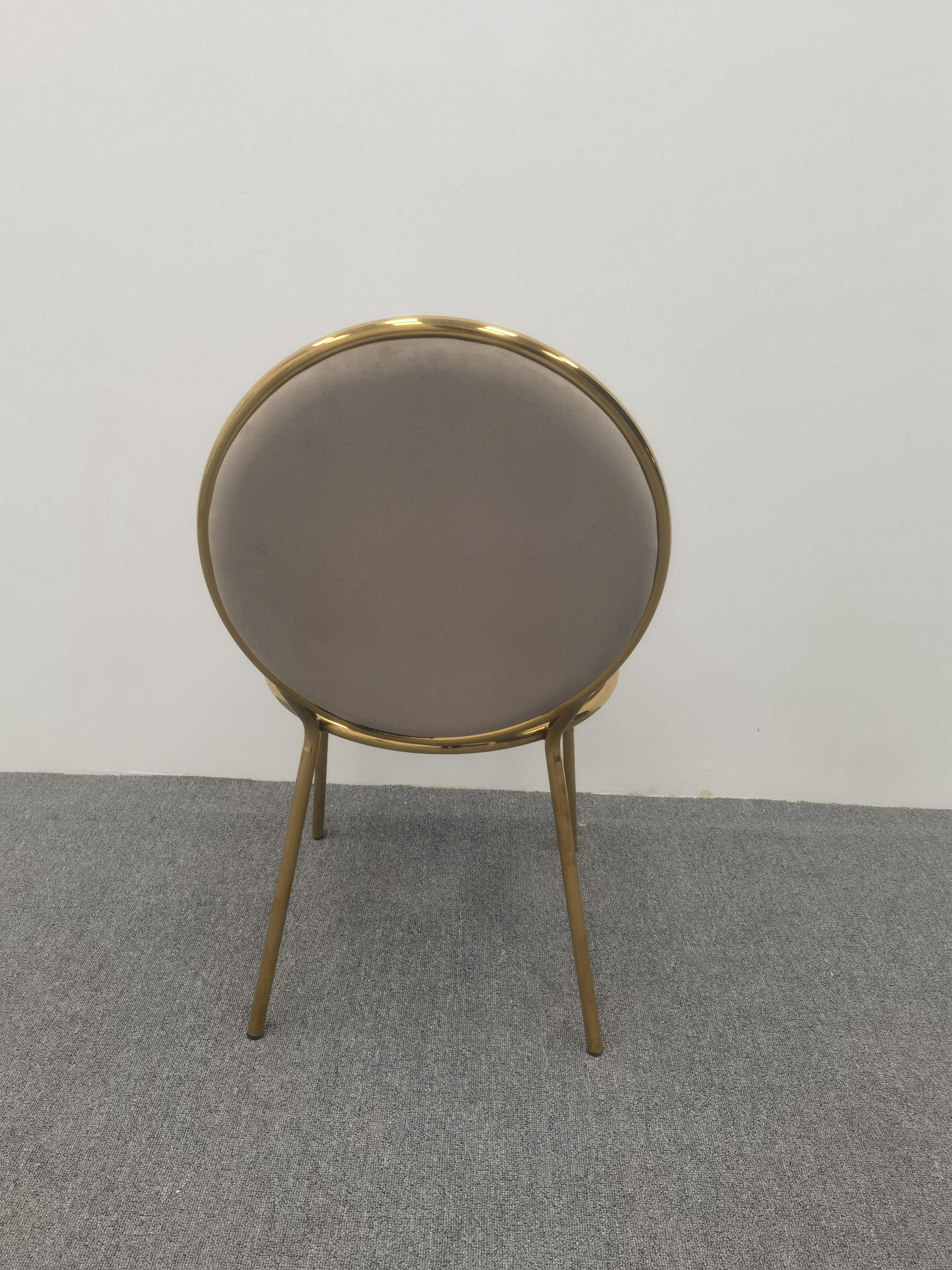 Brown velvet dining chair round Back Chair cheap round dining table and chairs