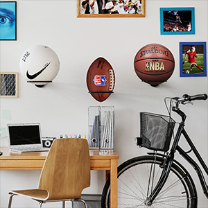 Universal Space-Saving Ball Rack High Carbon Steel Stamping Process Durable Material
