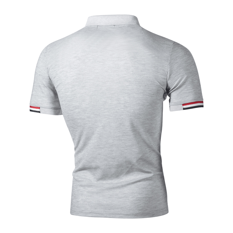 MACTING Custom Men's Half Zip Polo Shirts Colorful or Customized Casual Sport Boys Tshirts