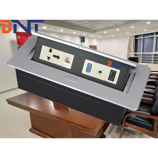 zinc alloy material silver with vga interface desk pop up socket