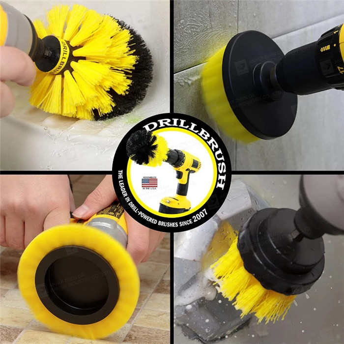 16 Pieces 310g Drill Cleaning Brush With Extend Long For Bathroom Shower Scrubbing