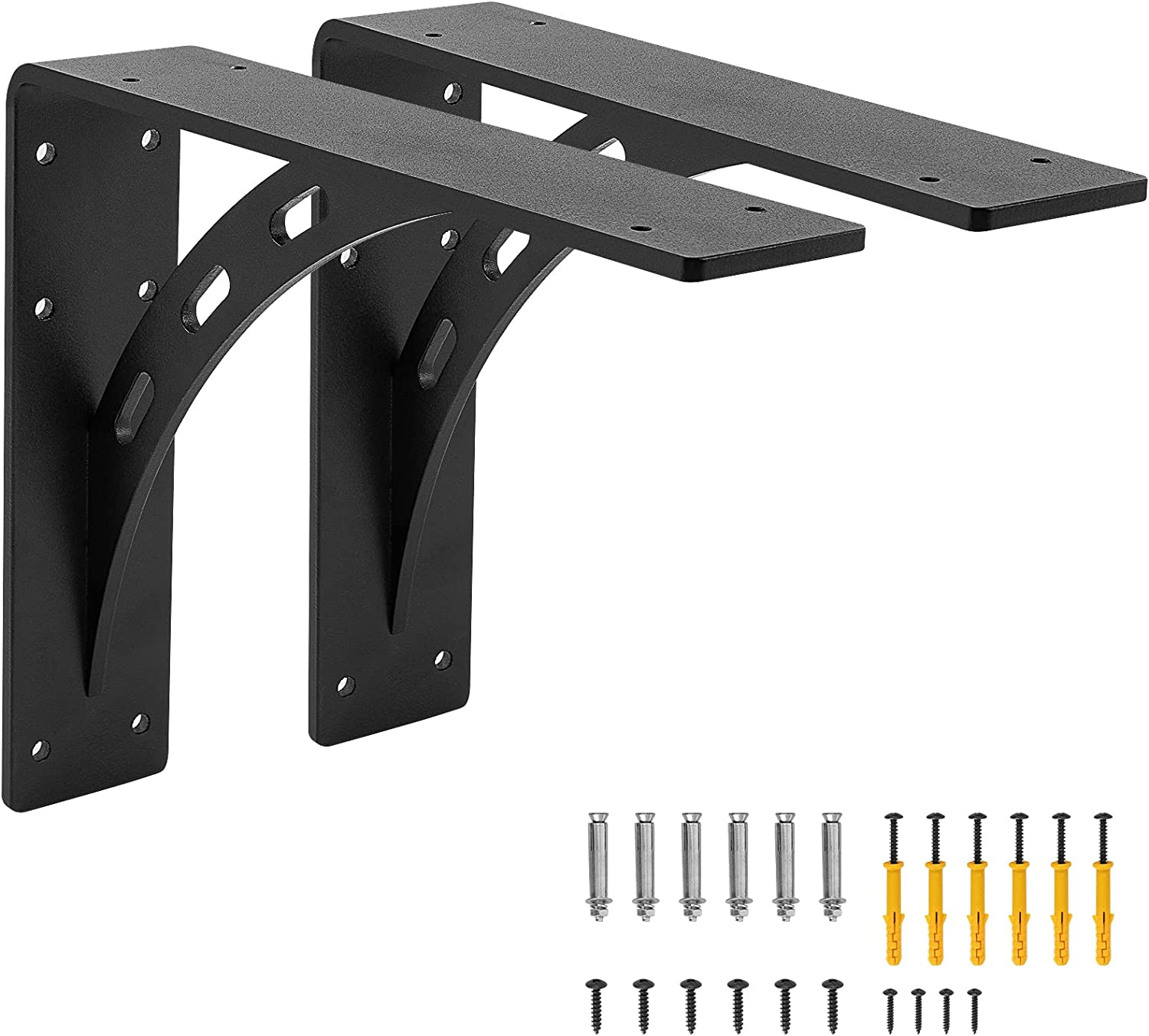Wall Mount Heavy Duty Shelf Mantel Brackets for Nonstandard Steel Countertop Support