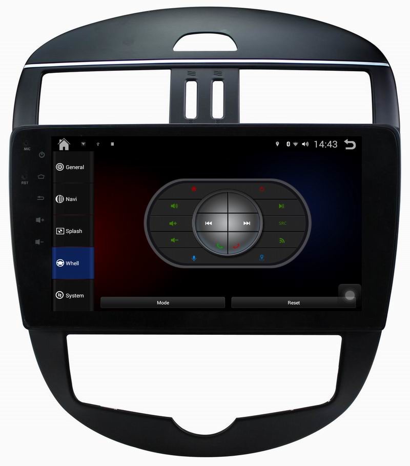 Ouchuangbo auto dvd player android 4.4 for Nissan Tiida 2011 support biuetooth SWC multimedia navigation system