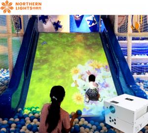 China Indoor Playground Interactive Games Projector Slide Game Interact Projector on sale