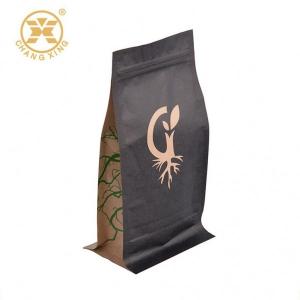 China Gravure Coffee Bean Flat Bottom 250 Gram Coffee Bags With Valve Packaging Pack Plus on sale