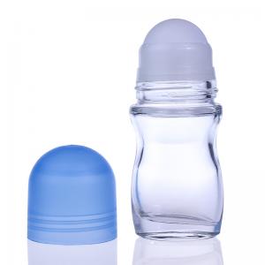 Quality PP Plastic Ball Roll On Glass Bottles 50ML For Essential Oils for sale