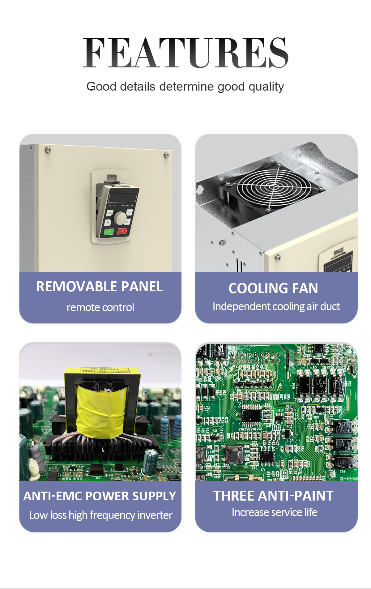 220V To 480V AC To AC Frequency Converter 30KW 37KW 50HZ 60HZ VFD