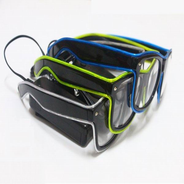 super cool party el wire glasses/ glow glasses/ light up glasses for party events