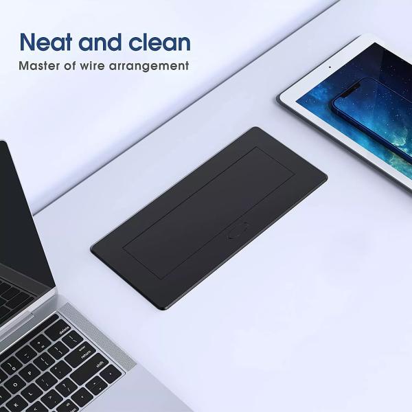 Multi-function Desktop Socket Pop up Hidden Socket for Office With 2 Universal Power Interface USB Charging