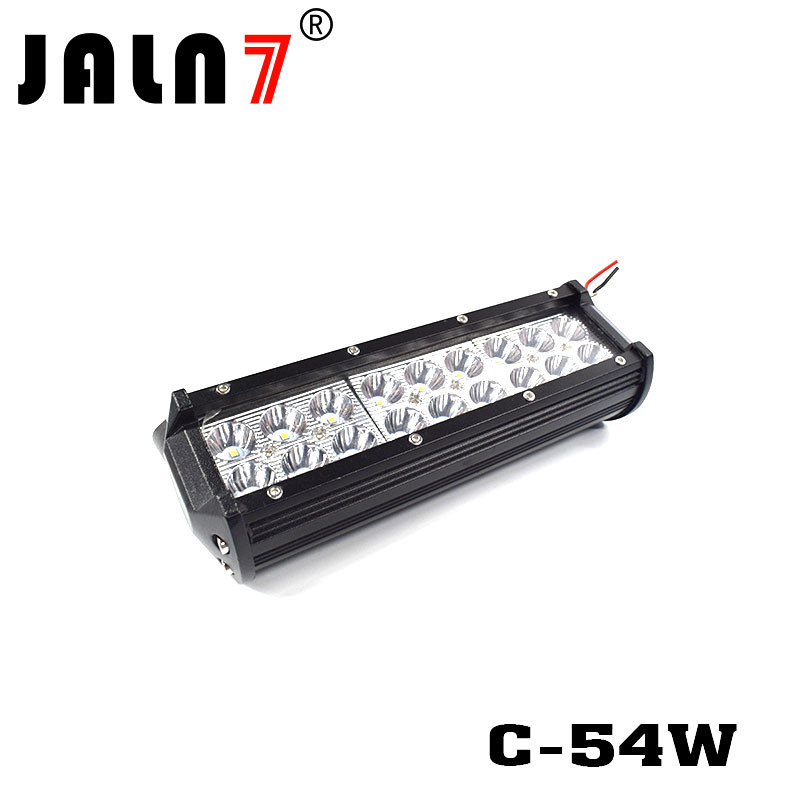 LED Light Bar JALN7 54W CREE Spot Flood Combo LED Driving Lamp Super Bright Off Road Lights LED Work Light Boat Jeep
