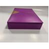 Buy cheap Rectangle Gift Wrapping Box Purple Custom Magnetic Closure Box from wholesalers