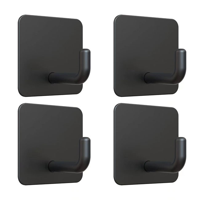 No Drilling Wall Mounted Stainless Steel Sticky Hangers Wall Hooks Adhesive Hooks