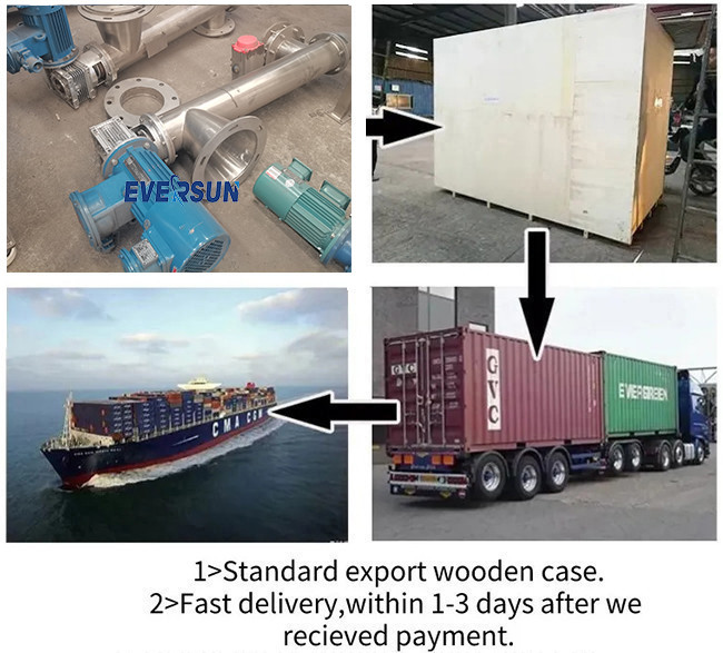 Customized Speed Tubular Screw Conveyor Flour Powder Screw Conveyor