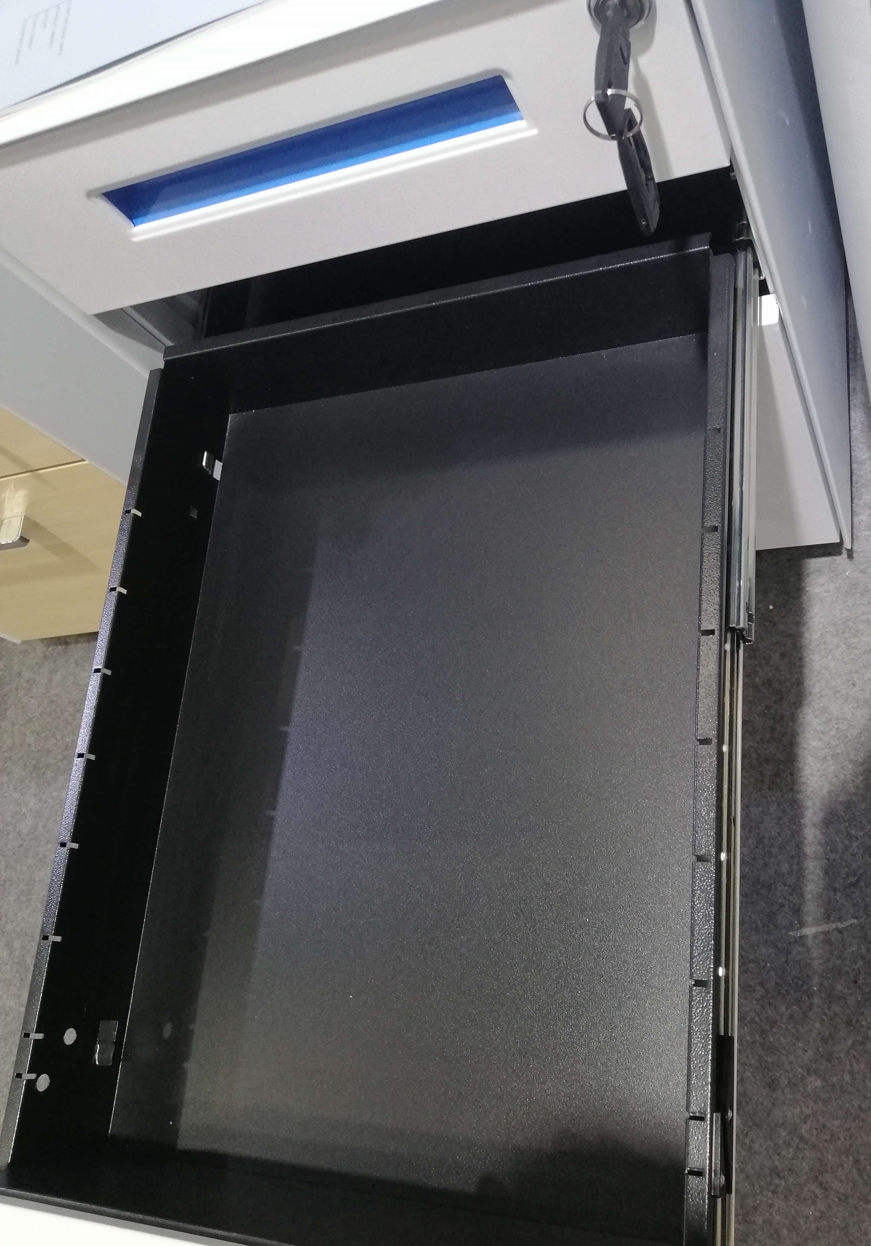 3 Drawer Steel Pedestal Cabinet Manufacturers Powder Coating