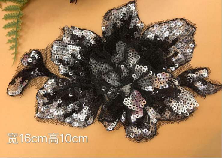 Garment Accessories Butterfly Embroidery Sequin Applique with Different Color