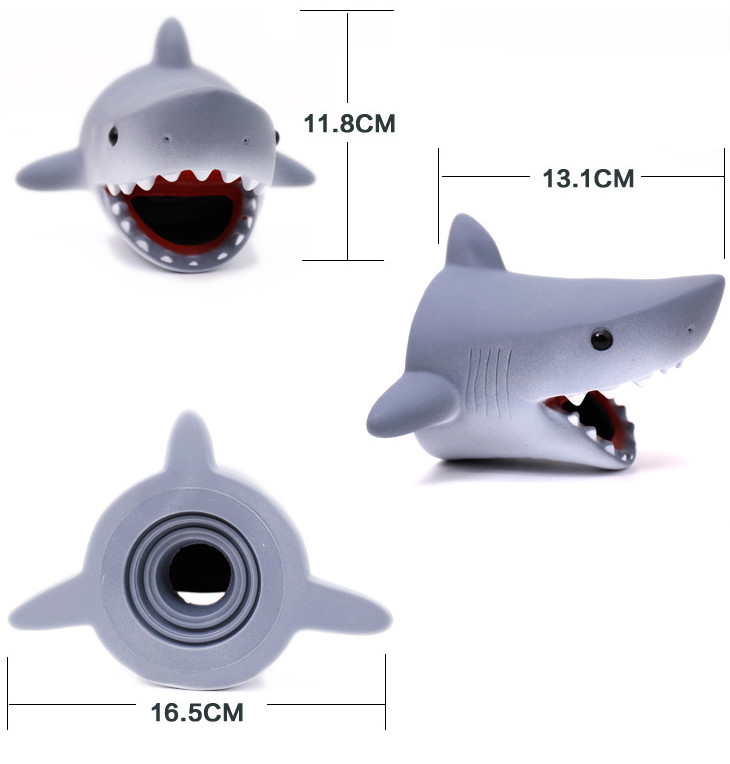 Cartoon Shark Shape Kids Faucet Extender Spout Covers Baby Bath Accessories