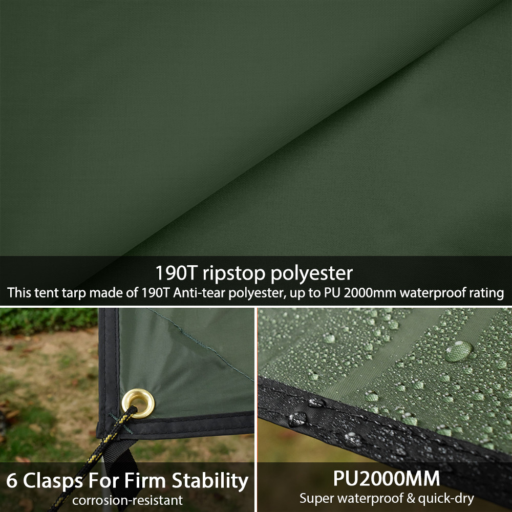 PU2000mm waterproof Hammock 11.5x9.8ft Rain Fly Tent