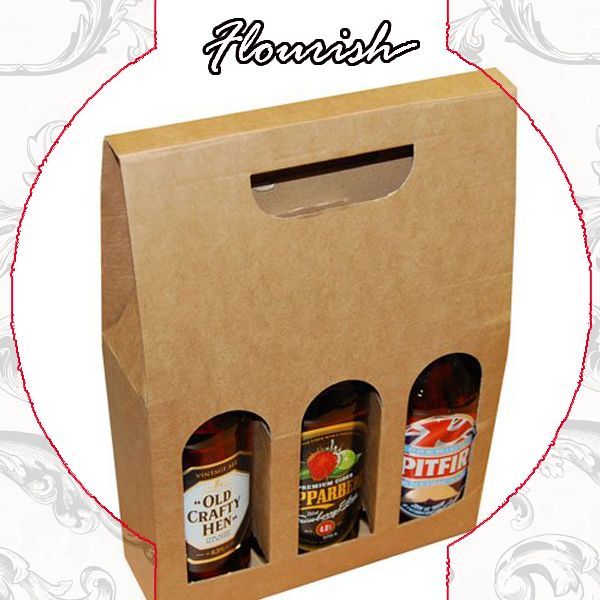 Kraft Paper Pasted E-Flute Corrugated Sauce Carrier Box
