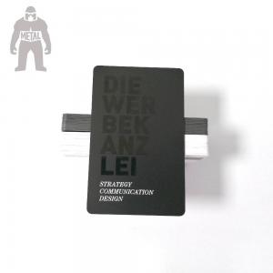 Quality Customised Matt Black Plastic PVC Membership Card 85.5x54x0.76mm for sale