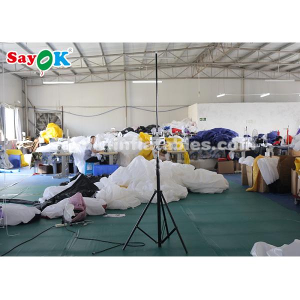 Inflatable Stand Tripod Balloon Lighting Decoration For Street , Backyard